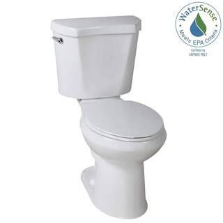 2-Piece 1.28 GPF High-Efficiency Single-Flush Elongated Toilet, White - Image 10