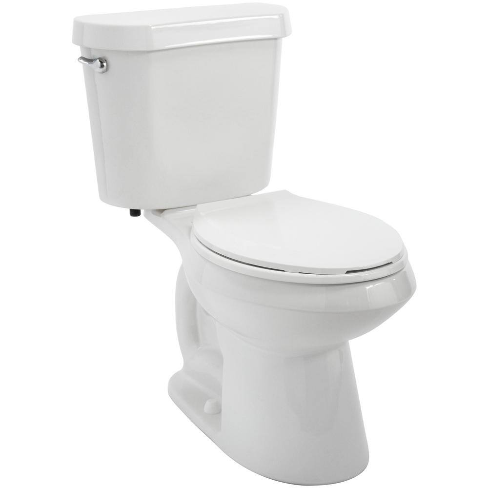 2-Piece 1.28 GPF High-Efficiency Single-Flush Elongated Toilet, White - Image 8