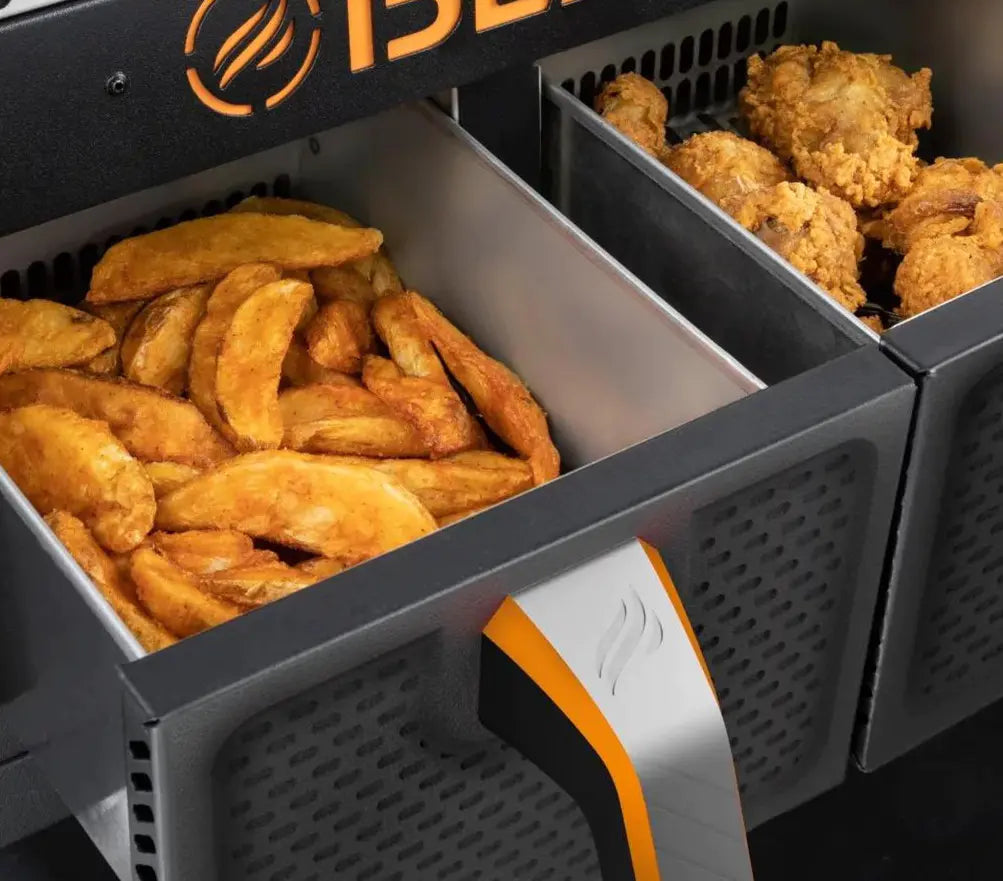 28-Inch 2-Burner Griddle with Electric Air Fryer and Hood - Image 4