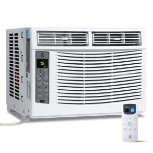 6,000 BTU Window Air Conditioner, 115V, with Reusable Filter and Controls