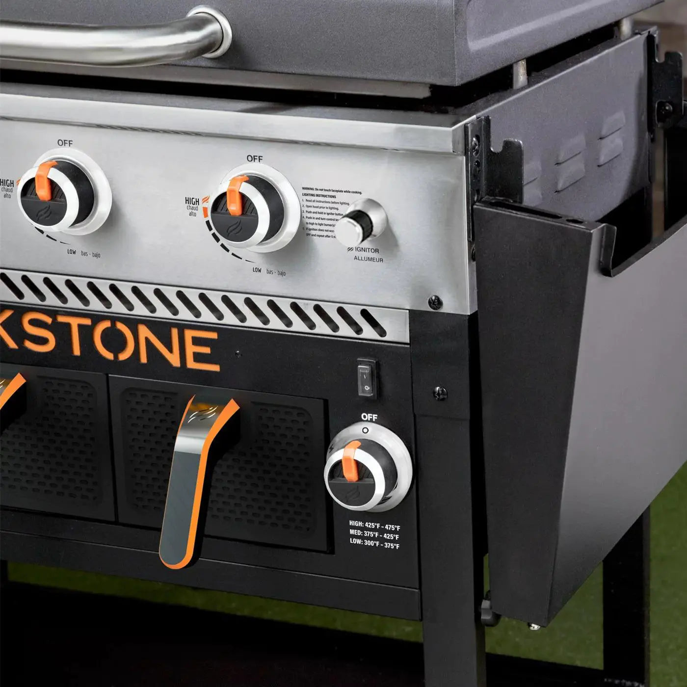 28-Inch 2-Burner Griddle with Electric Air Fryer and Hood - Image 5