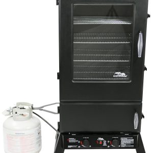 44-Inch Propane Smoker, Vertical Outdoor BBQ Smoker