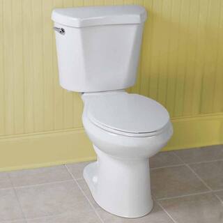 2-Piece 1.28 GPF High-Efficiency Single-Flush Elongated Toilet, White - Image 4